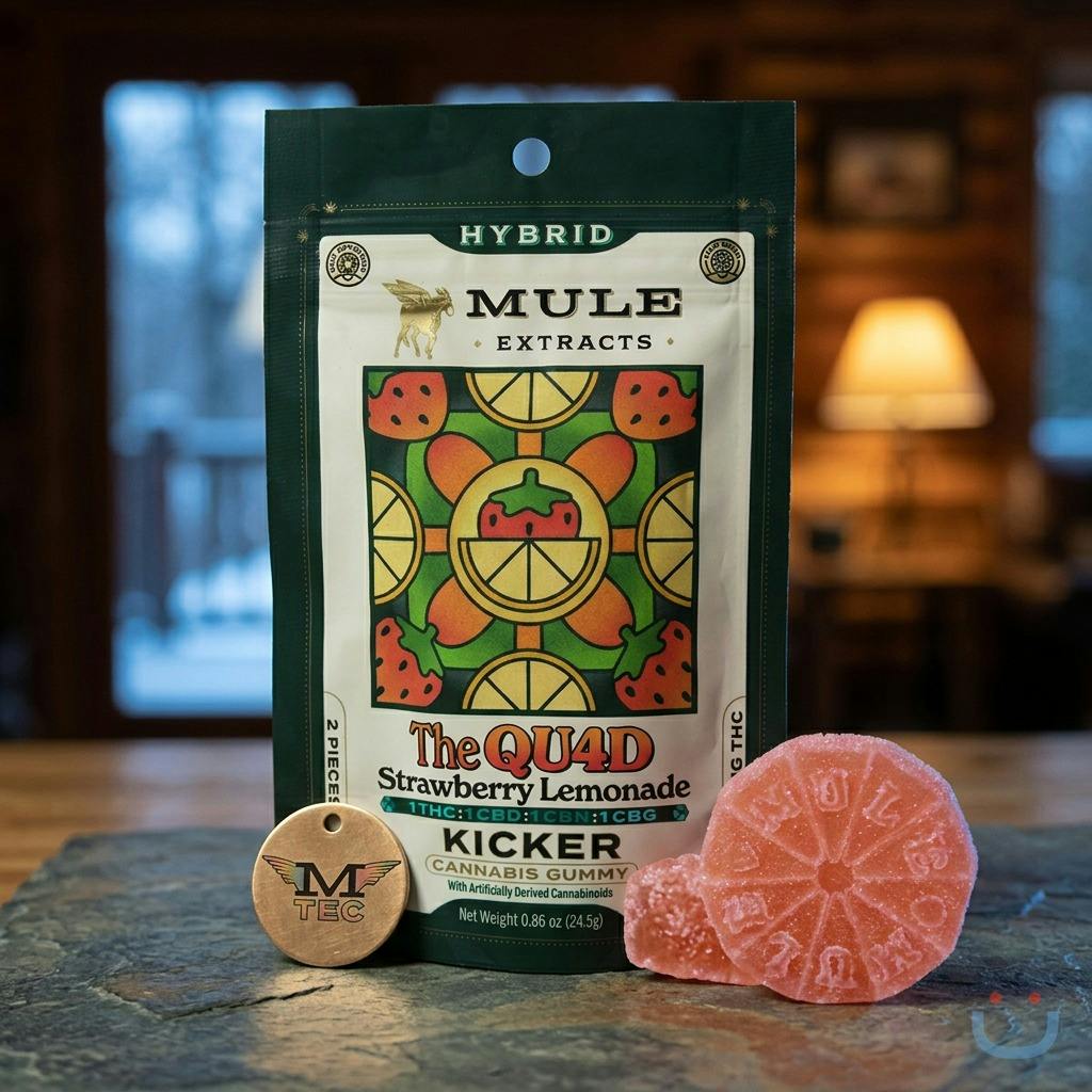 Mule Extracts Strawberry Lemonade 1:1:1 THC/CBD/CBG Gummies