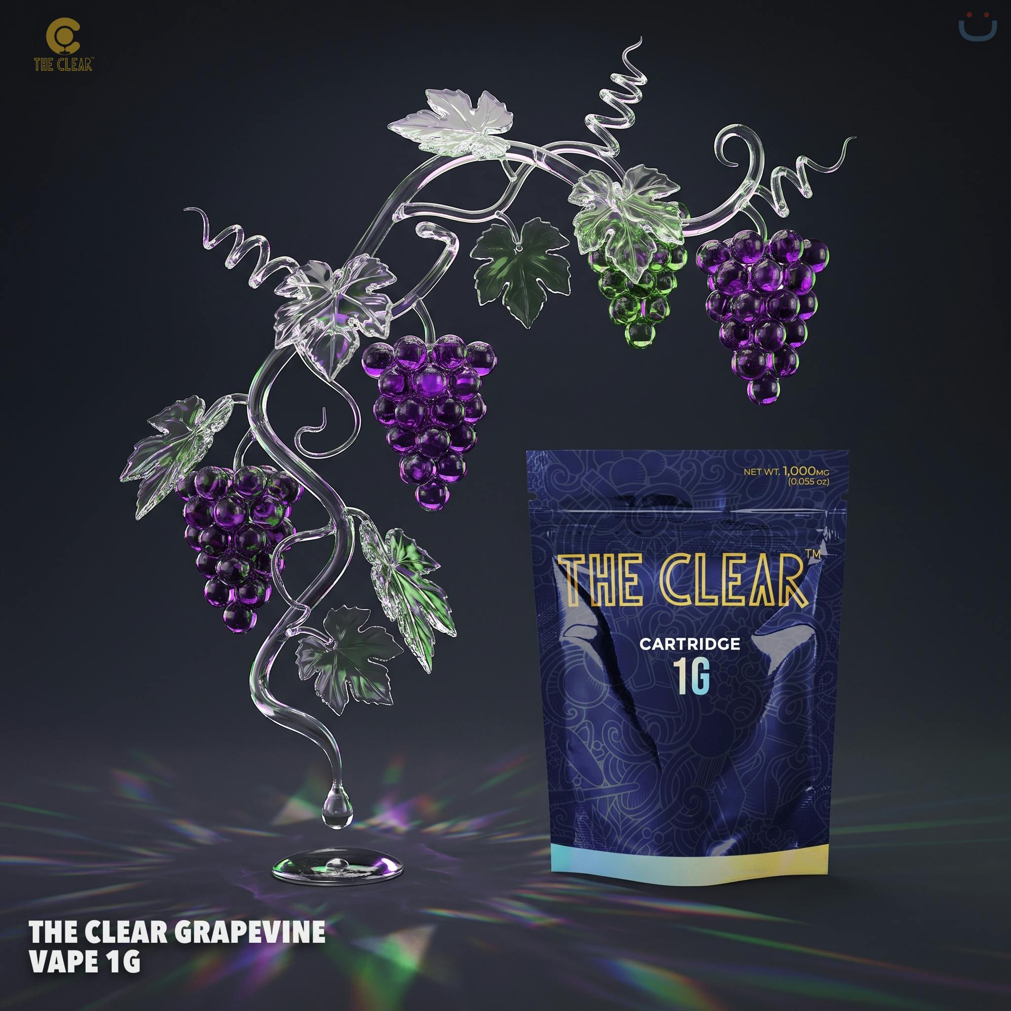 The Clear Grapevine Vape 1G