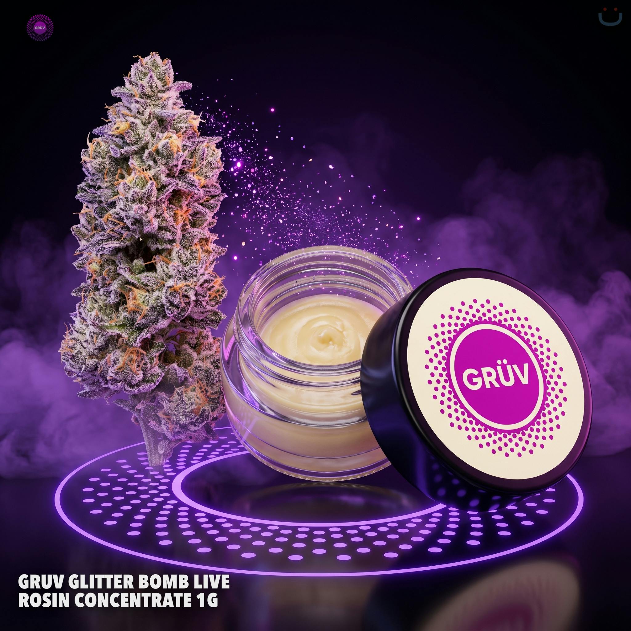 Gruv Glitter Bomb Live Rosin Concentrate 1G