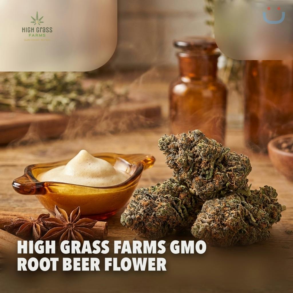 High Grass Farms GMO Root Beer Flower 3.5G - 3.5 G