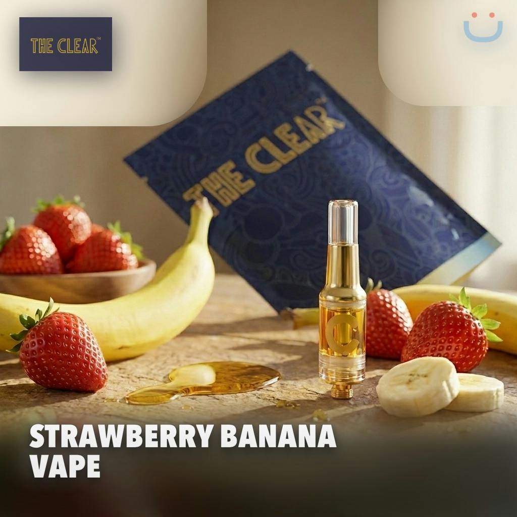 The Clear Strawberry Banana Vape 2G