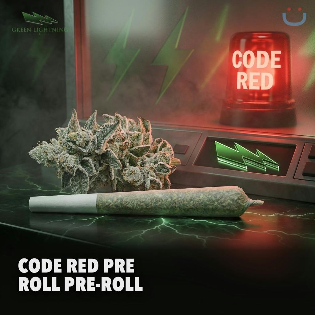 Green Lightning Code Red Pre Roll 1g