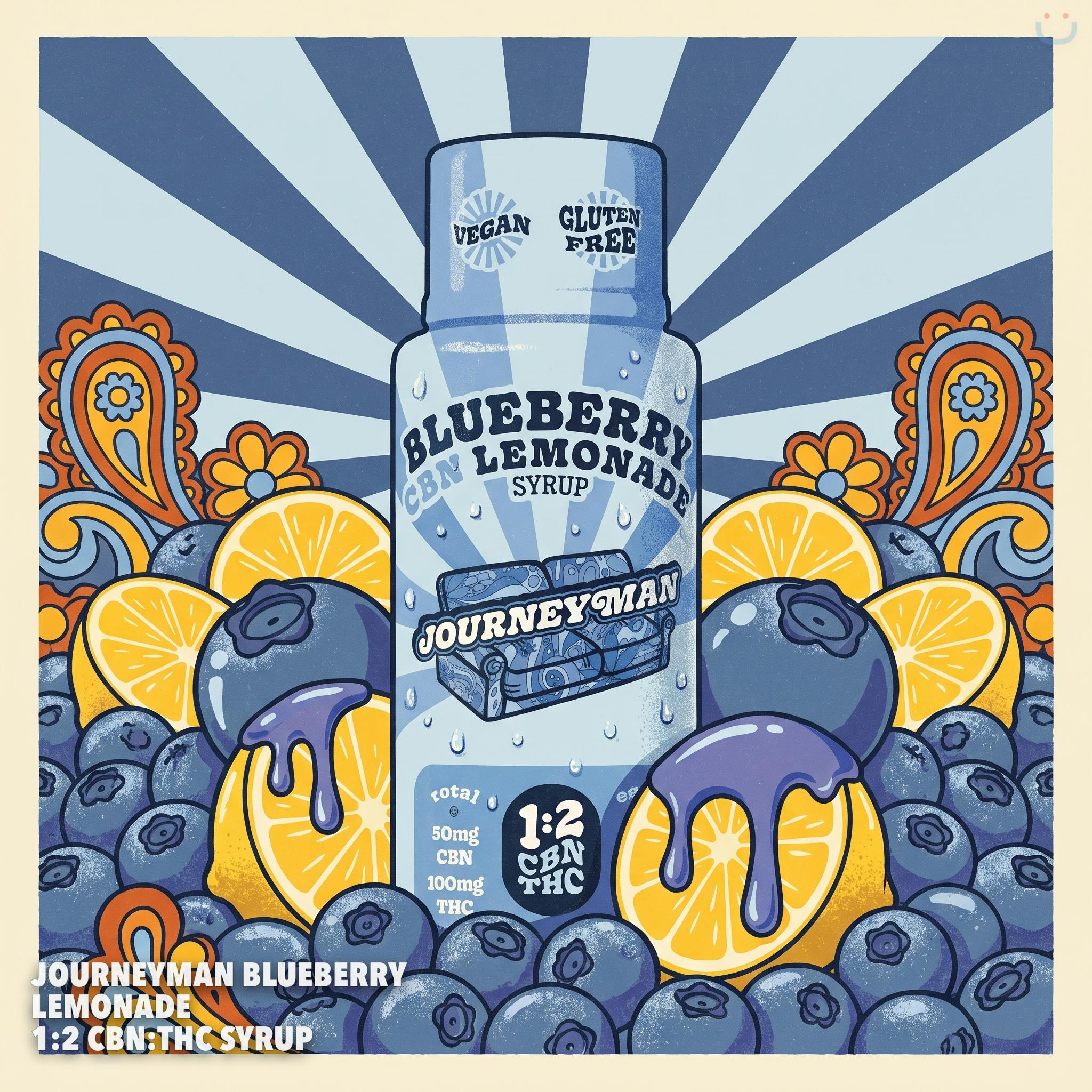 Journeyman Blueberry Lemonade 1:2 CBN:THC Syrup