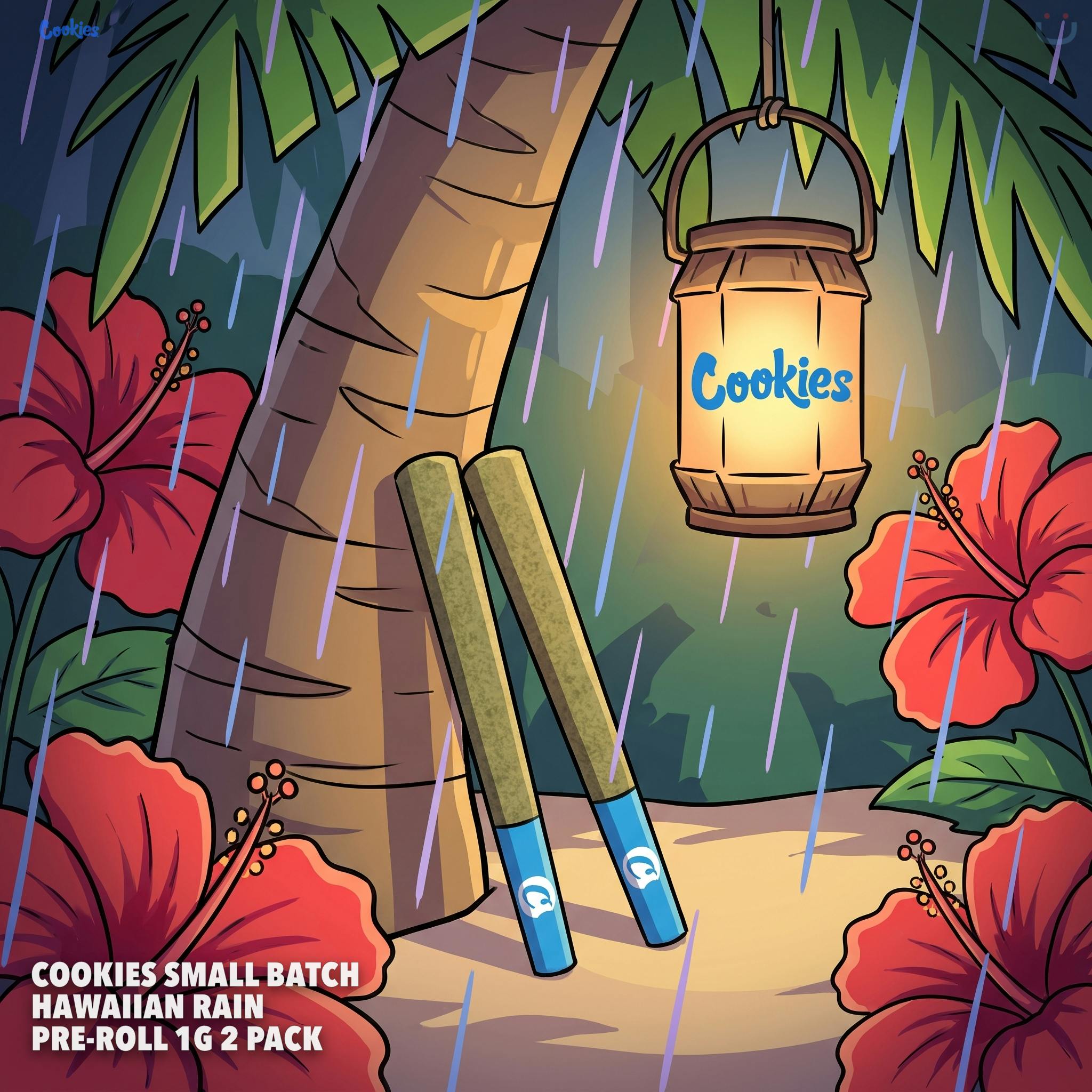 Cookies Small Batch Hawaiian Rain Pre-roll 1G 2 Pack