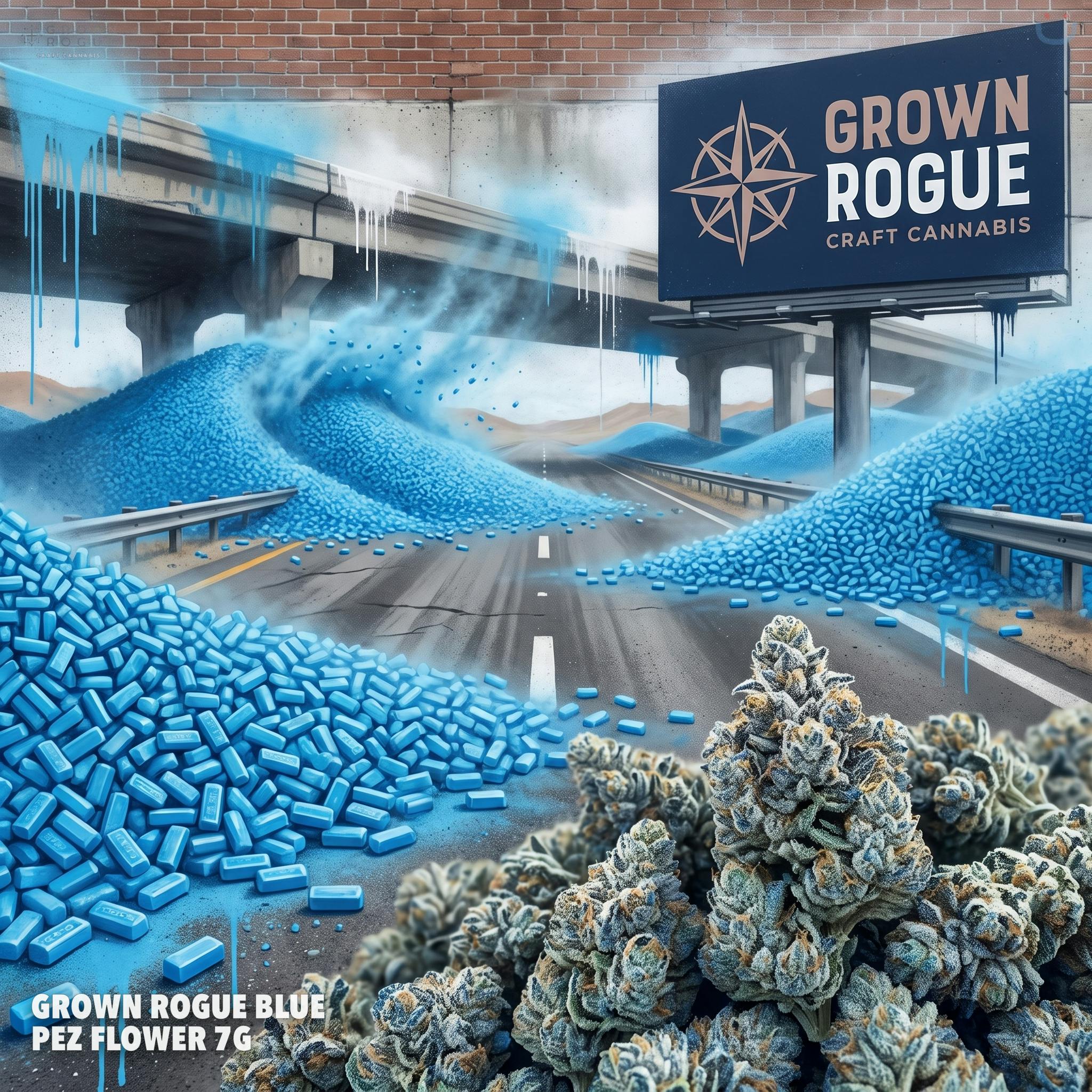 Grown Rogue Blue Pez Flower 7G