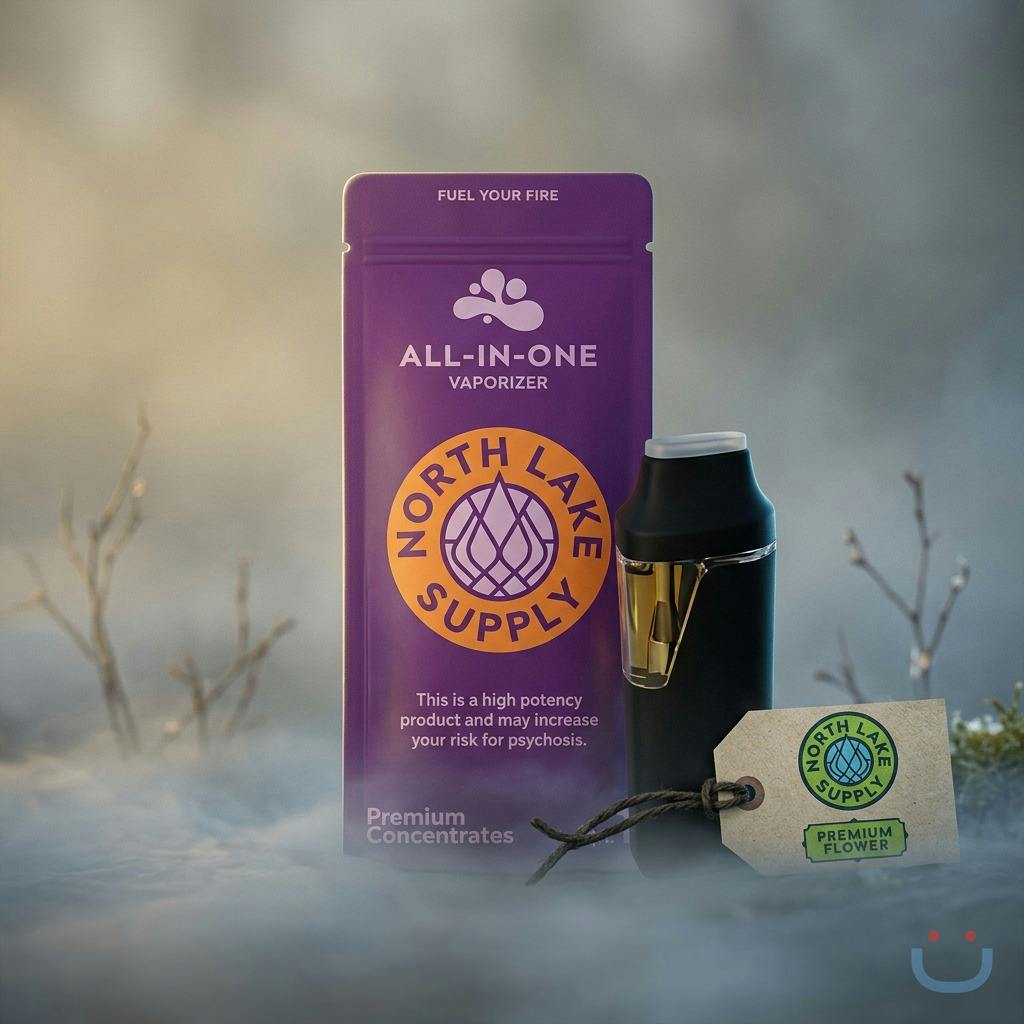North Lake Supply Raspberry Mojito All In One Vape 2G