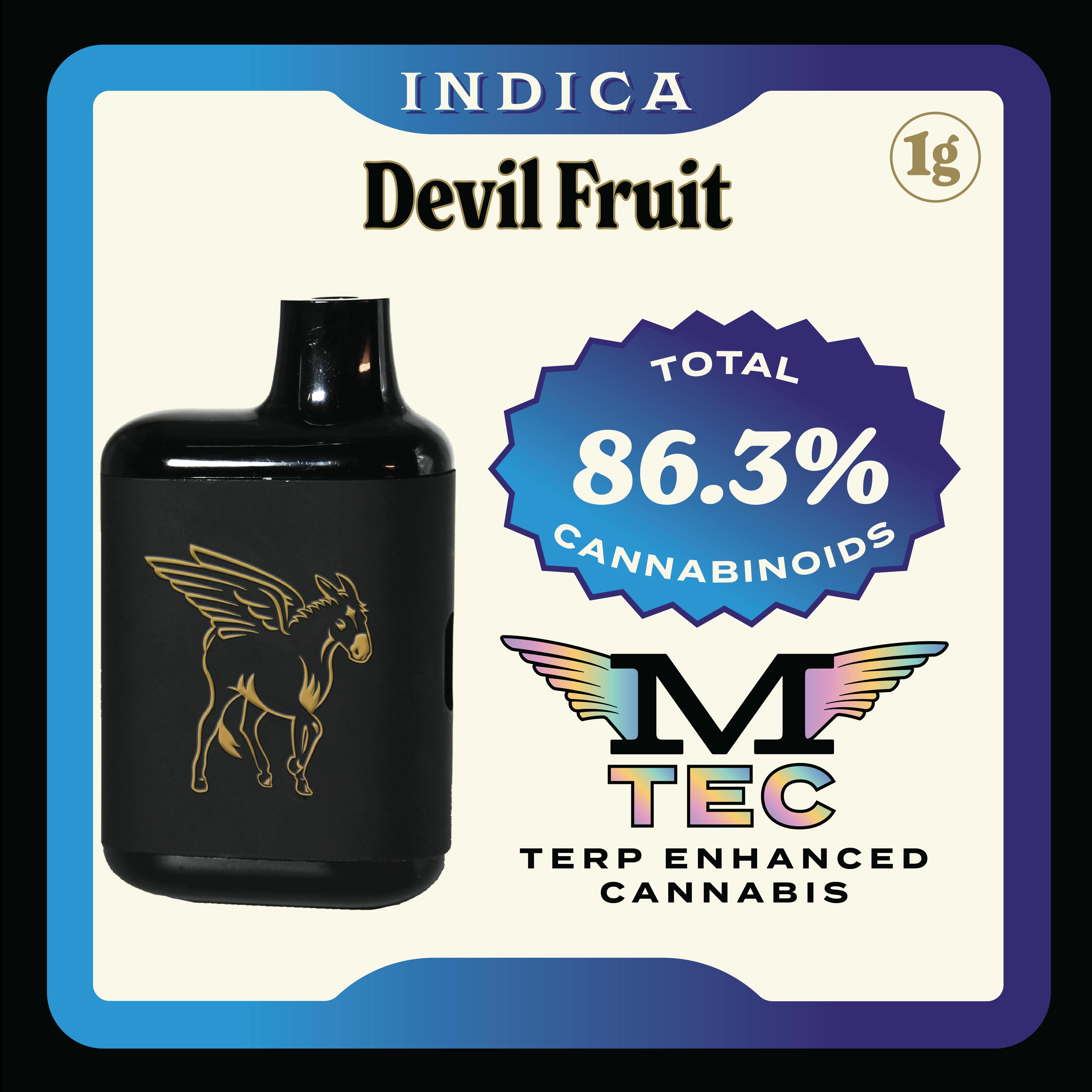 Mule Extracts Dank Tank Devil Fruit Disposable Vape 1G