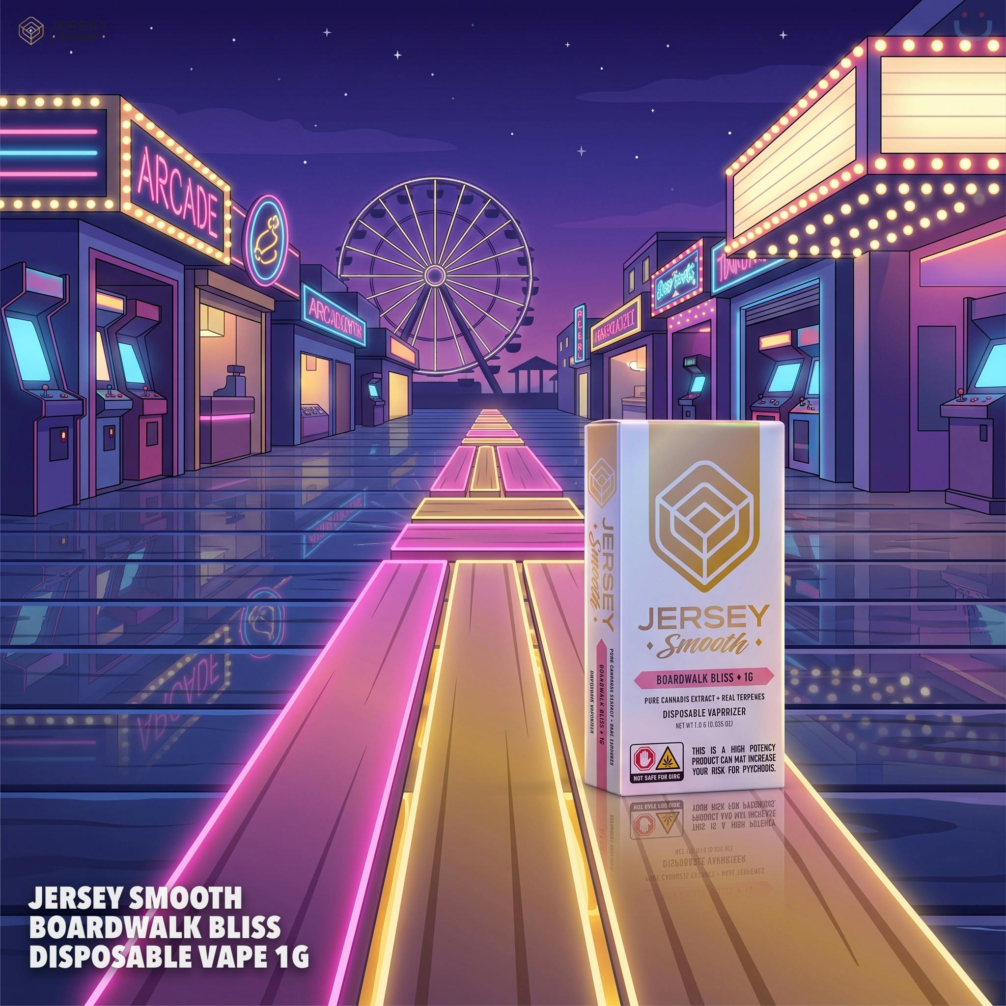 Jersey Smooth Boardwalk Bliss Disposable Vape 1G