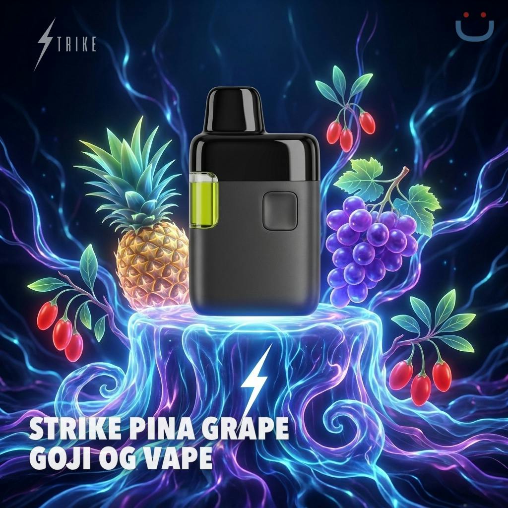 Strike Pina Grape Goji OG AIO Vape 1G