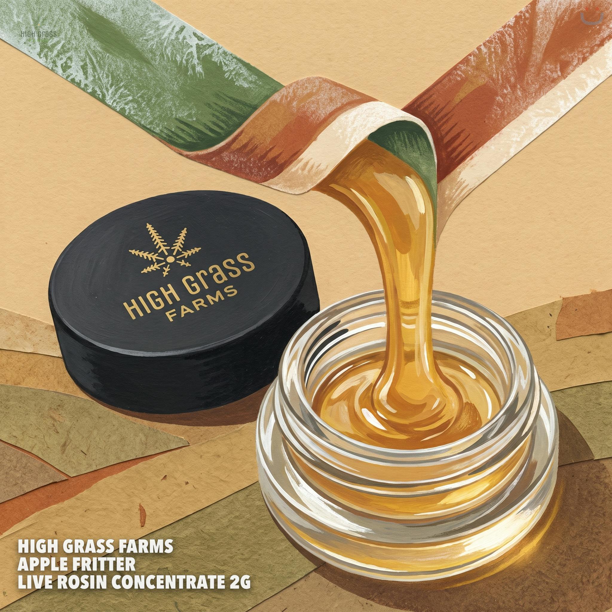 High Grass Farms Apple Fritter Live Rosin Concentrate 2G