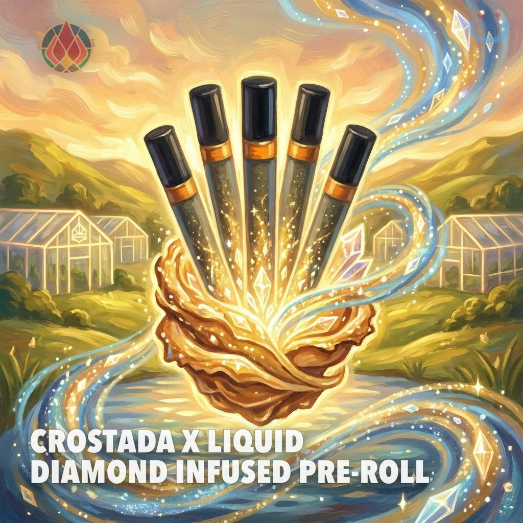 North Lake Supply Crostada X Liquid Diamond Infused Pre-roll 2.5G 5 Pack
