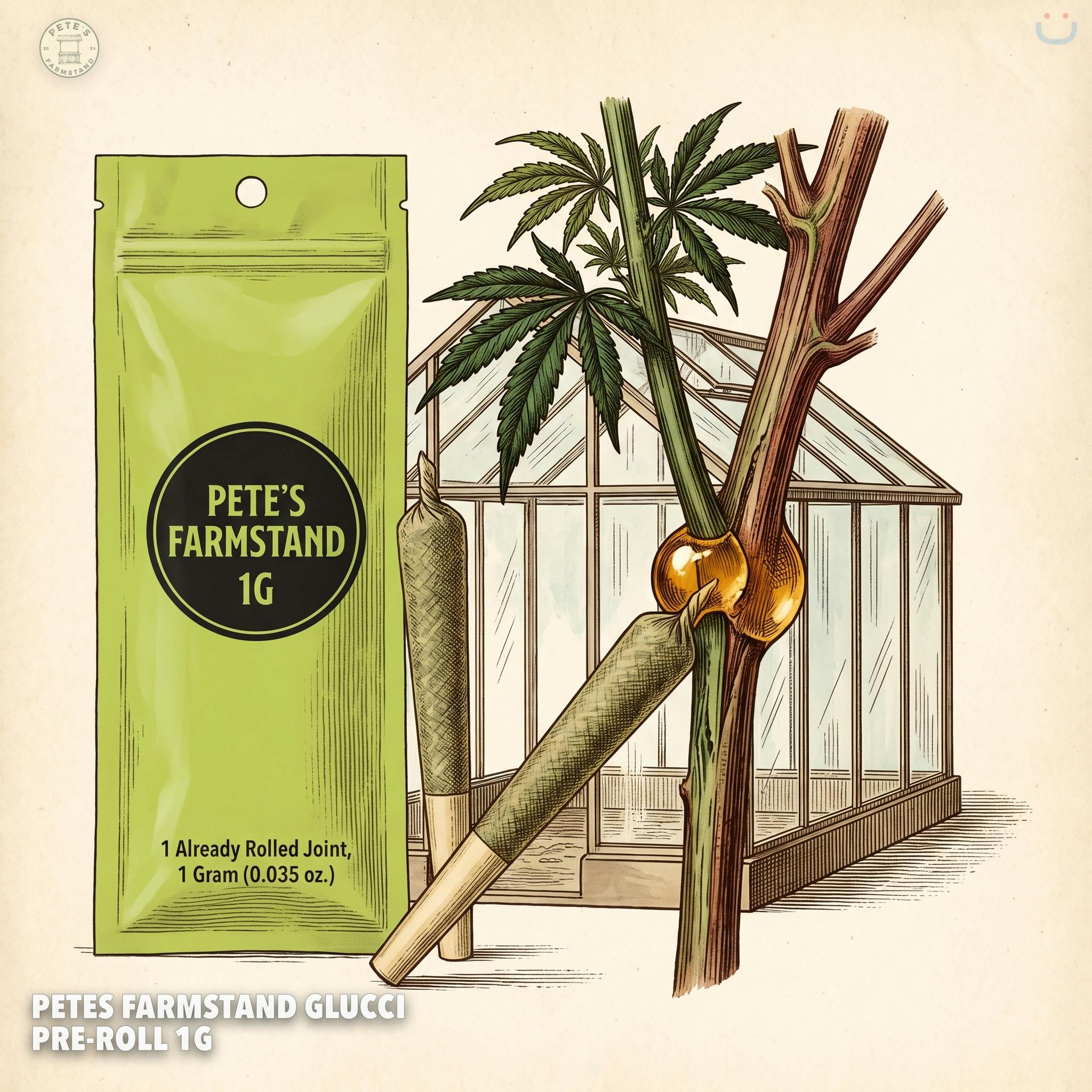Petes Farmstand Glucci Pre-roll 1G