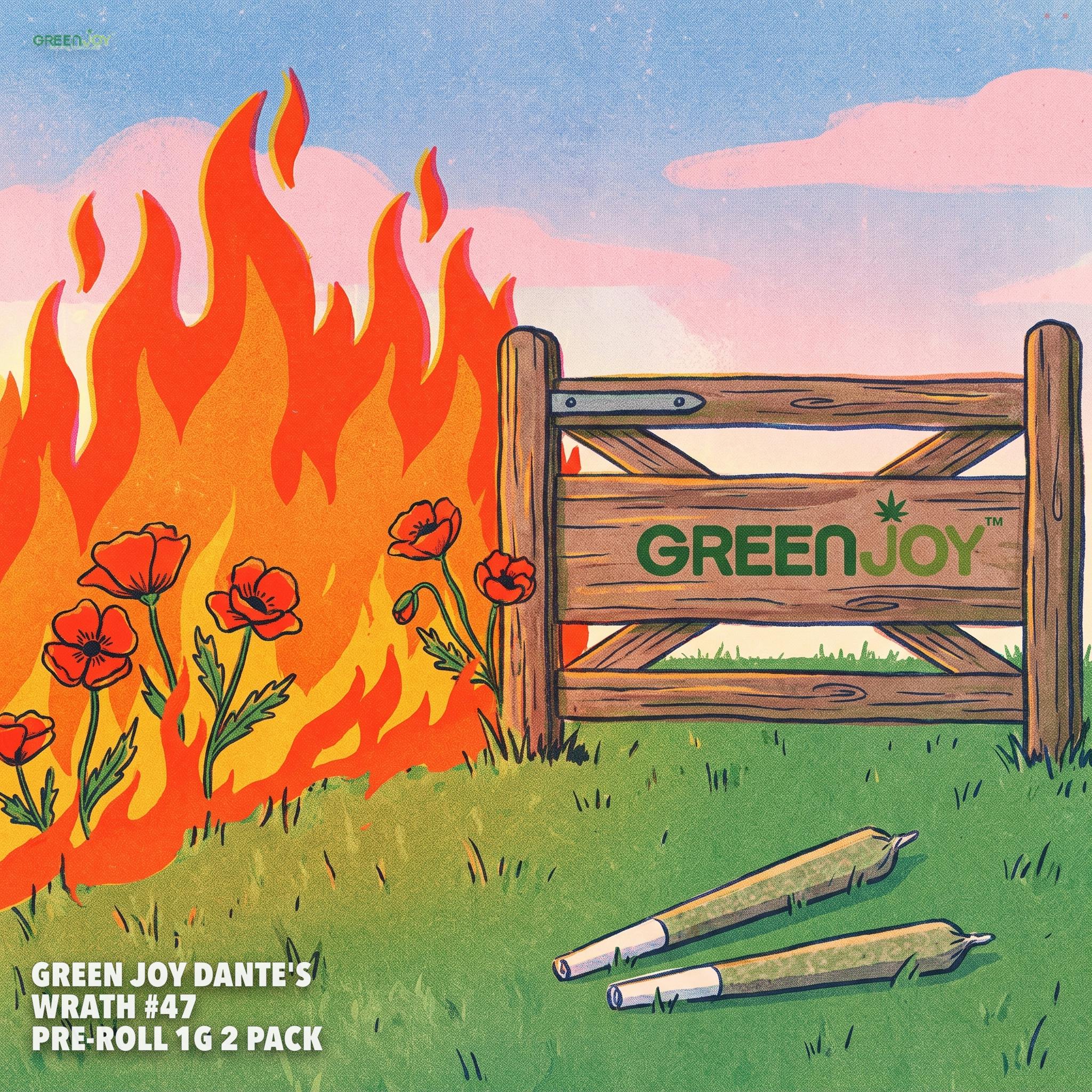 Green Joy Dante'S Wrath #47 Pre-roll 1G 2 Pack