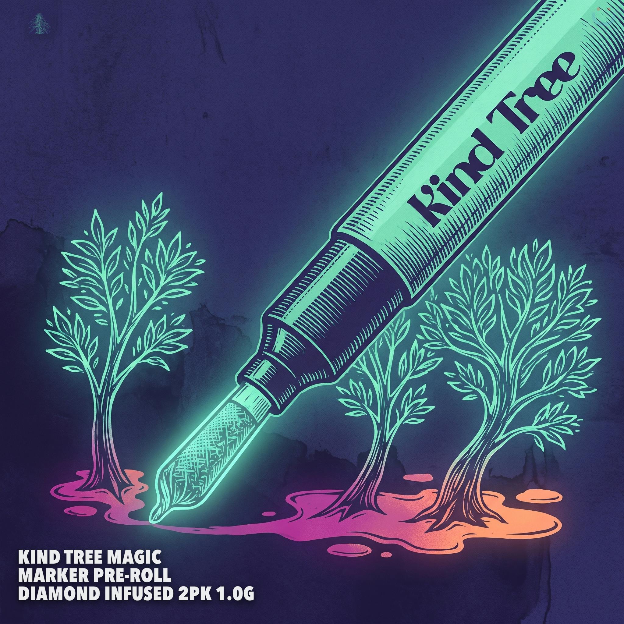 Kind Tree Magic Marker Pre-roll Diamond Infused 2pk 1.0G