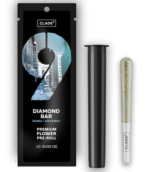 Clade9 Diamond Bar Pre-roll 1G