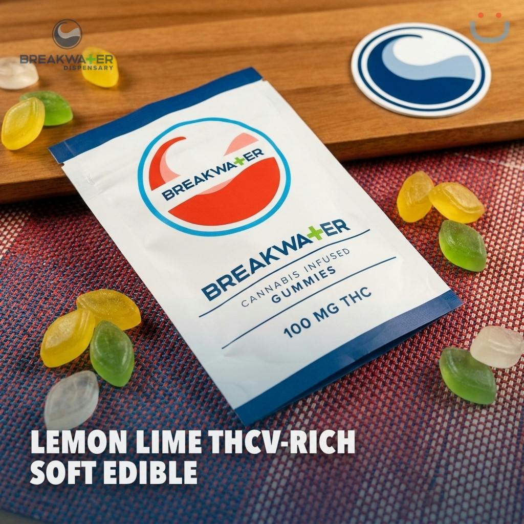 Breakwater Lemon Lime THCV-Rich Soft Lozenge Edible