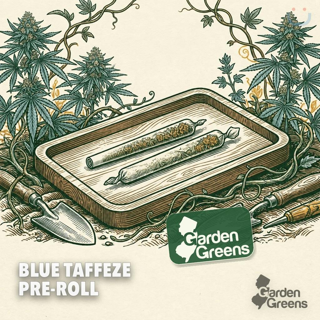 Garden Greens Blue Taffeze Pre-roll 1G 2 Pack