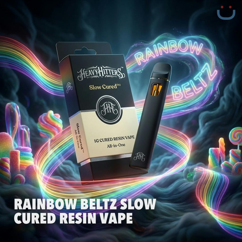 Heavy Hitters Rainbow Beltz Slow Cured Resin All In One Vape 1G