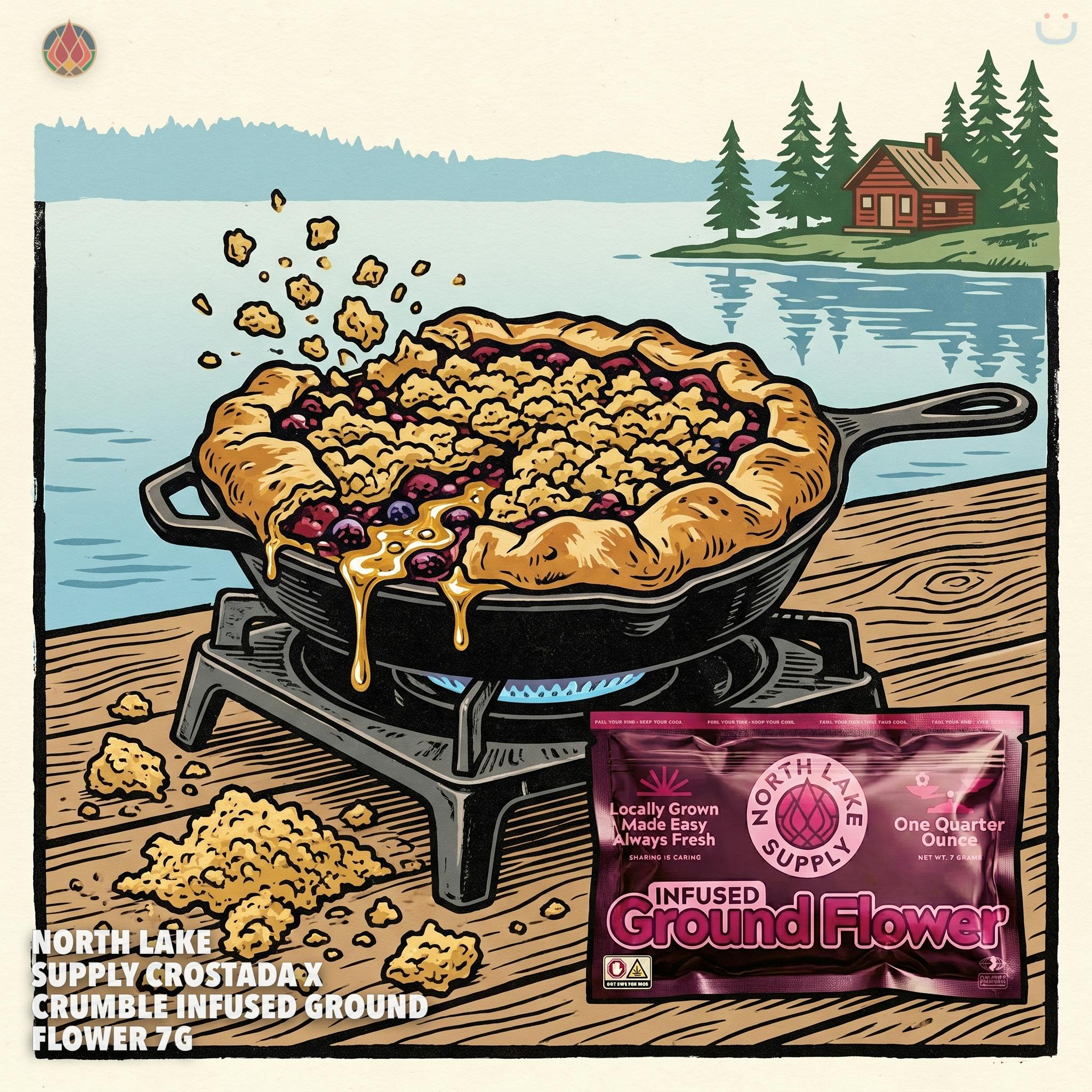 North Lake Supply Crostada X Crumble Infused Ground Flower 7G