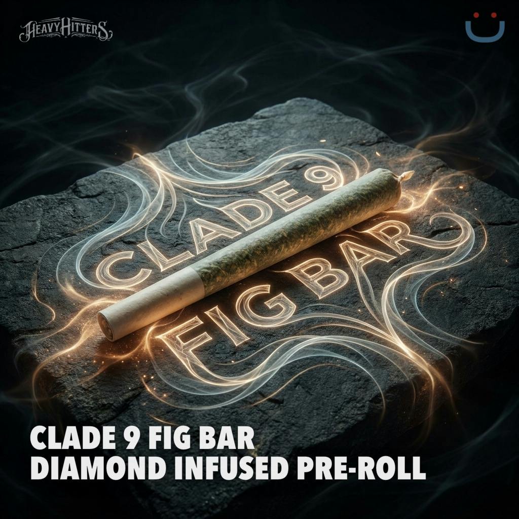 Heavy Hitters Clade 9 Fig Bar Diamond Infused Pre-Roll 1G