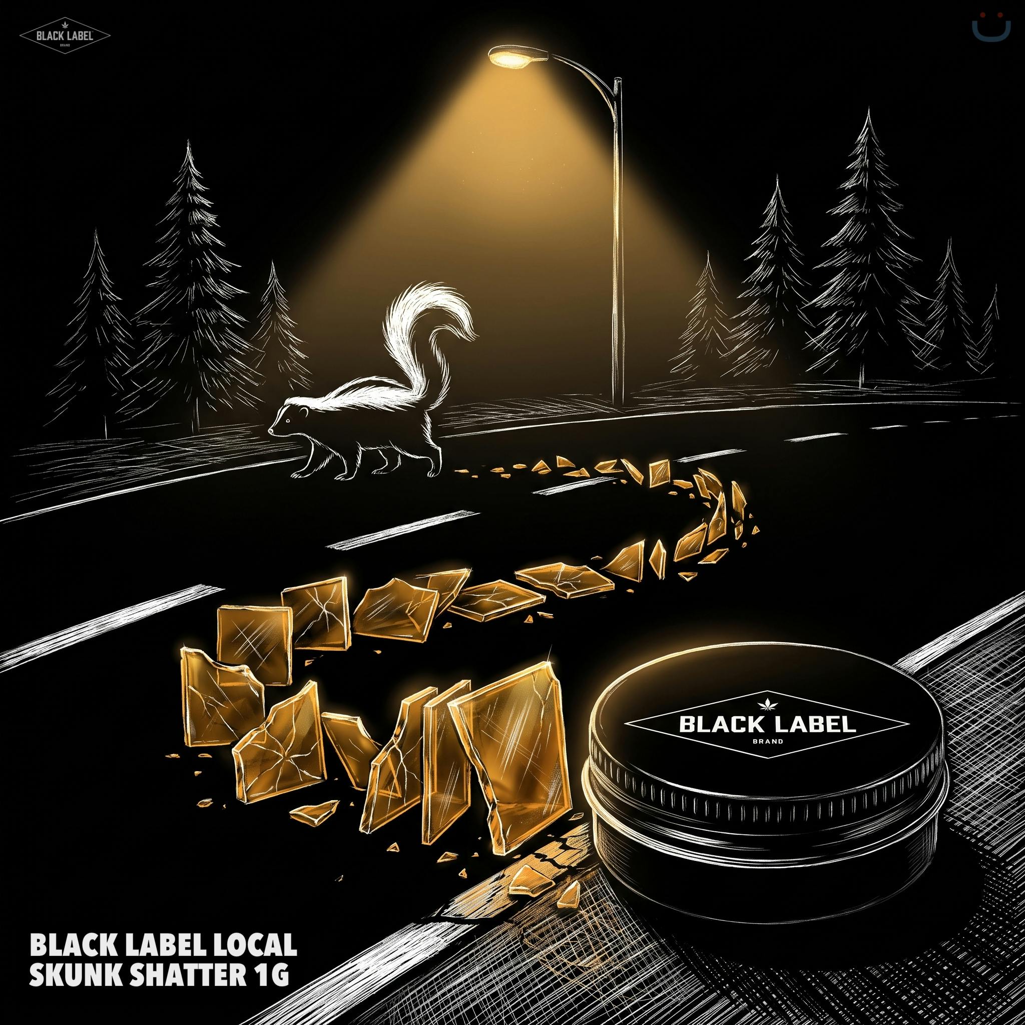 Black Label Local Skunk Shatter 1g