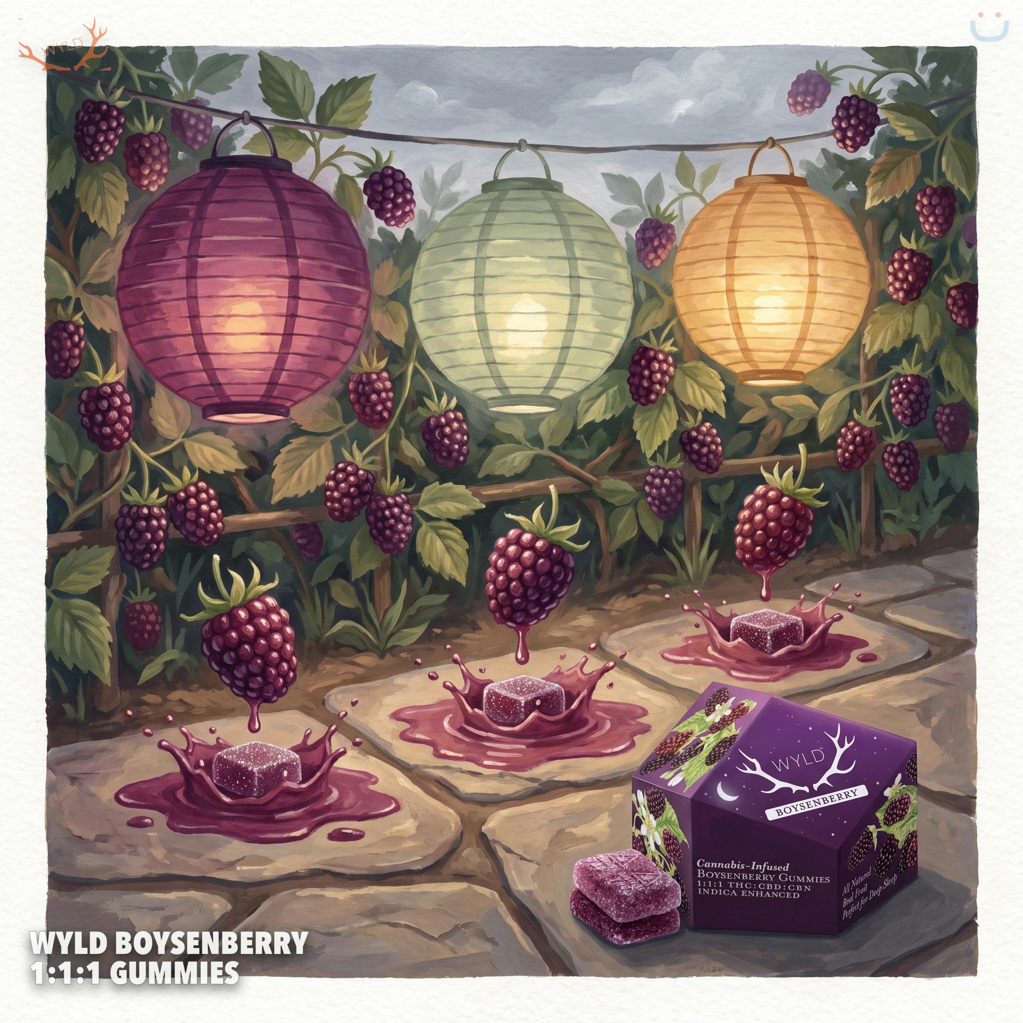WYLD Boysenberry 1:1:1 Gummies