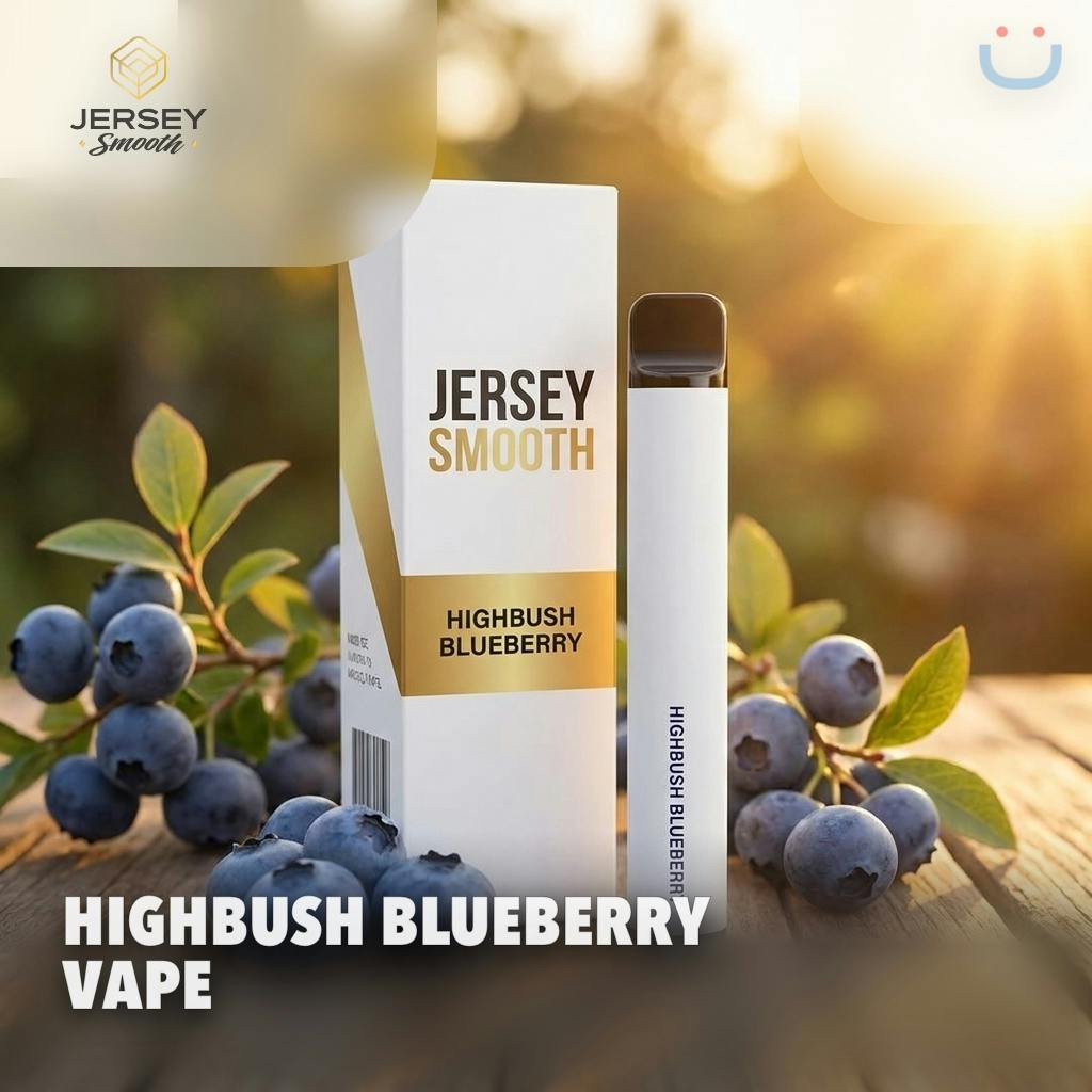 JERSEY SMOOTH | HIGHBUSH BLUEBERRY DISPOSABLE VAPE | 2G