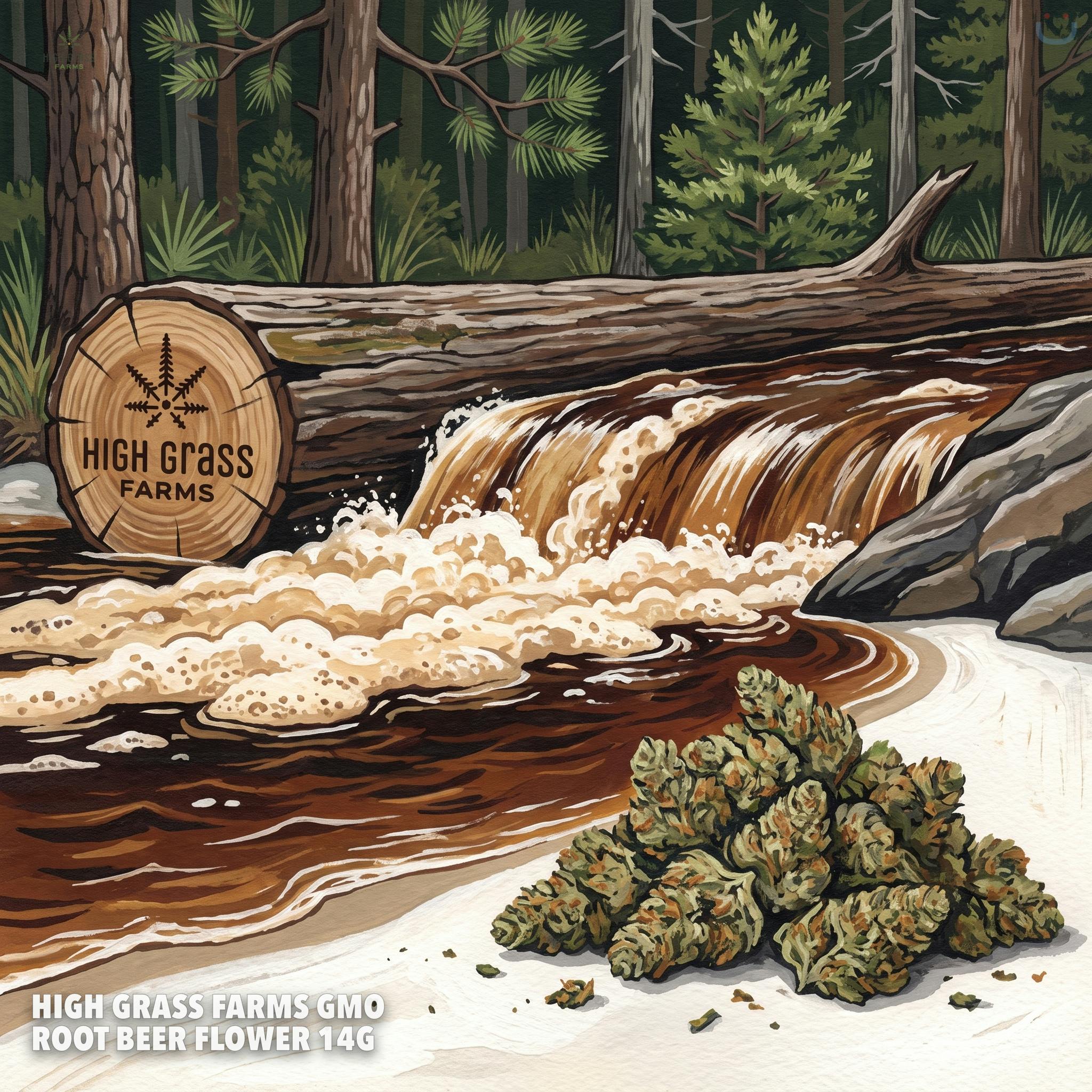 High Grass Farms GMO Root Beer Flower 14G