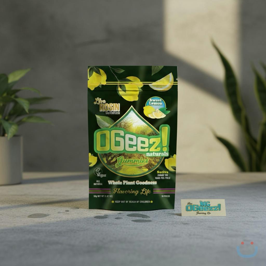 Ogeez Vegan Sweet Lemon Live Rosin Edible - 100 Mg