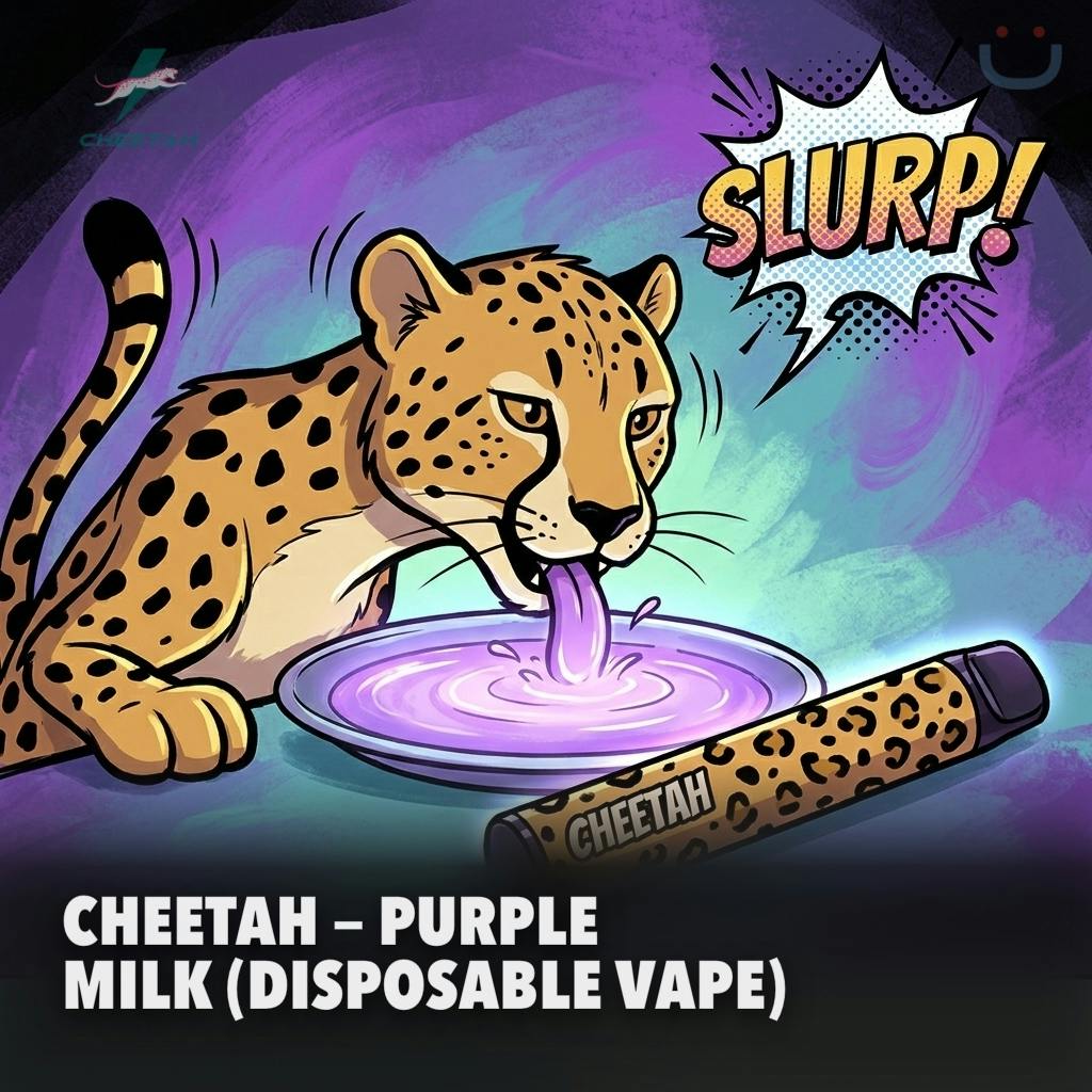 Cheetah Purple Milk Live Resin Disposable Vape 1G