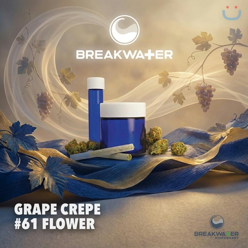 Breakwater Grape Crepe #61 Flower 3.5G