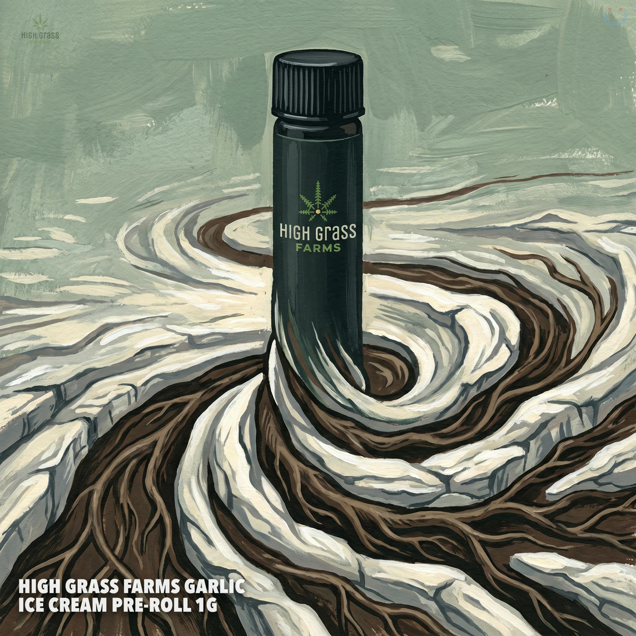 High Grass Farms Garlic Ice Cream Pre-roll 1G