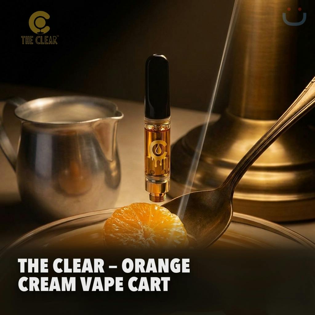 The Clear Orange Cream Vape 1G