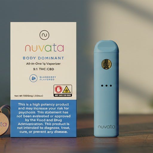 Nuvata Body Dominant 9:1 THC:CBD All-In-One Vape 1G