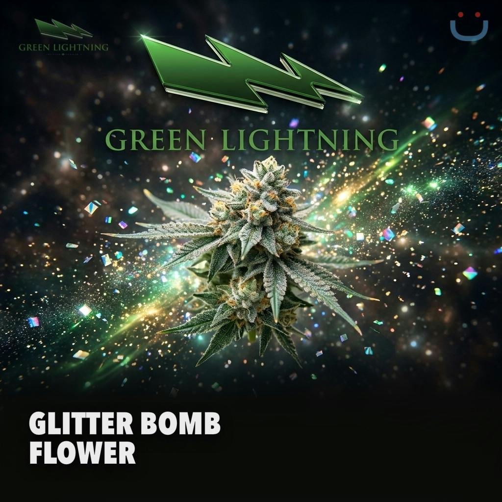 Green Lightning Glitter Bomb Flower 3.5G