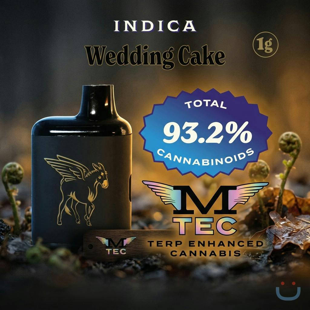 Mule Extracts Dank Tank Wedding Cake Disposable Vape 1G
