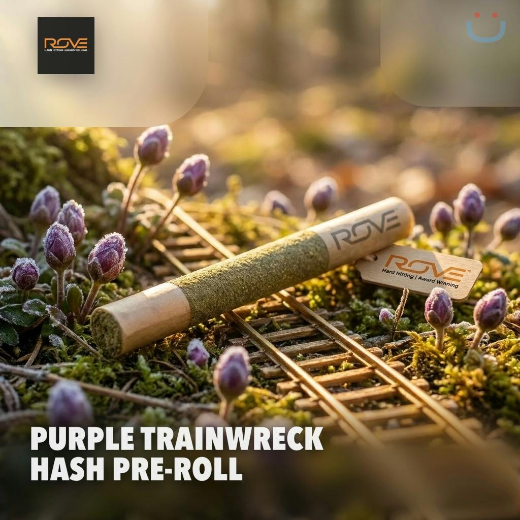 Rove | Purple Trainwreck | Hash Infused Pre-Roll | 1g