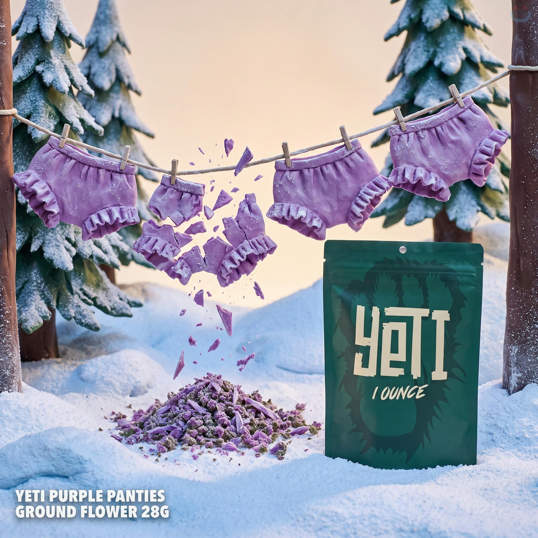 Yeti Purple Panties Ground Flower 28G