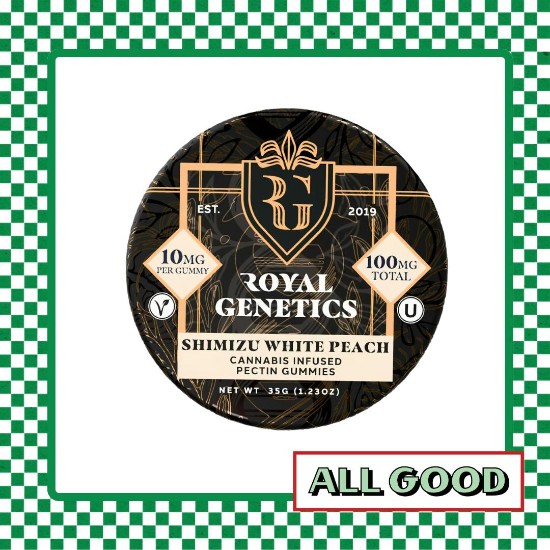 Royal Genetics | Shimizu White Peach | Gummies | 100mg