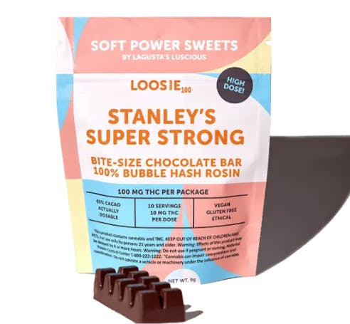 SPS Loosie | Stanley’s Super Strong Bubble Hash | Dark Chocolate Bar | 100mg