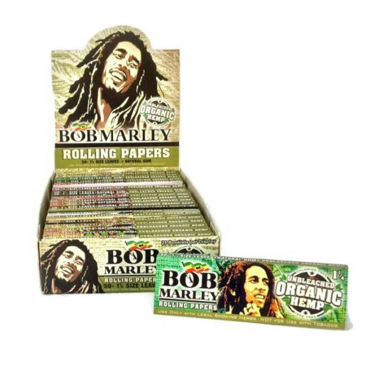 Bob Marley | Unbleached Organic Hemp Rolling Papers | 1 ¼ size