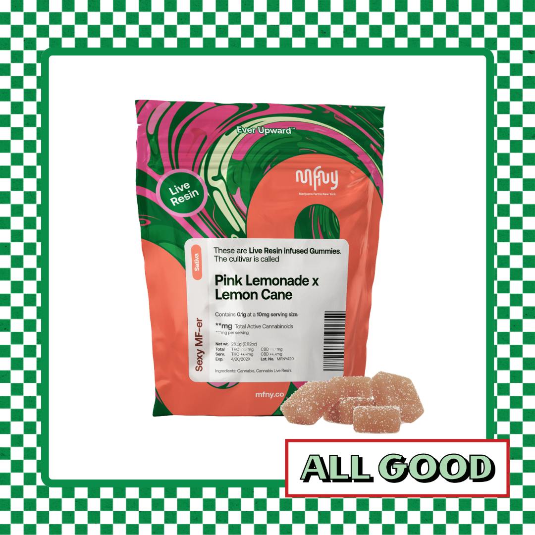 MFNY | Pink Lemonade x Lemon Cane | Live Resin Gummies | 100mg