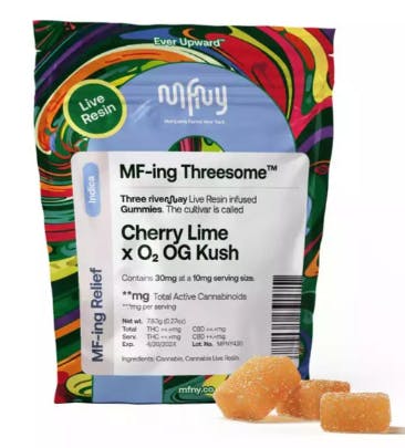 MFNY | Cherry Lime x O2 OG Kush | Resin Gummies | 3 pk