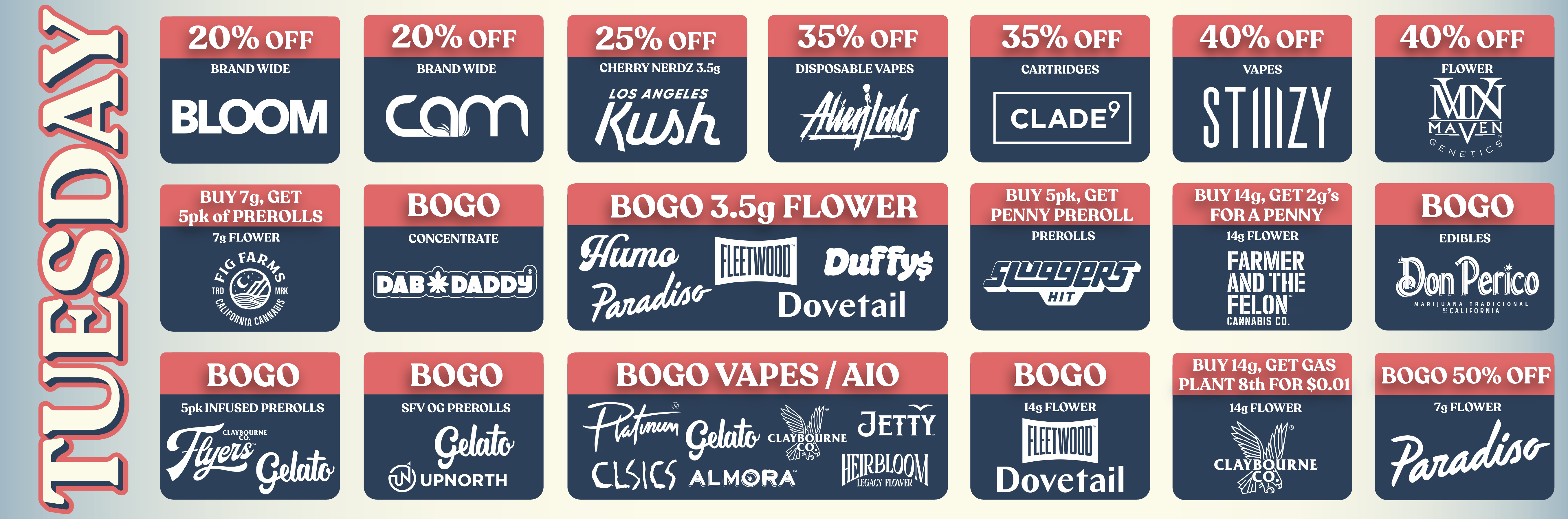 HIGHLAND PARK TUESDAY DEALS