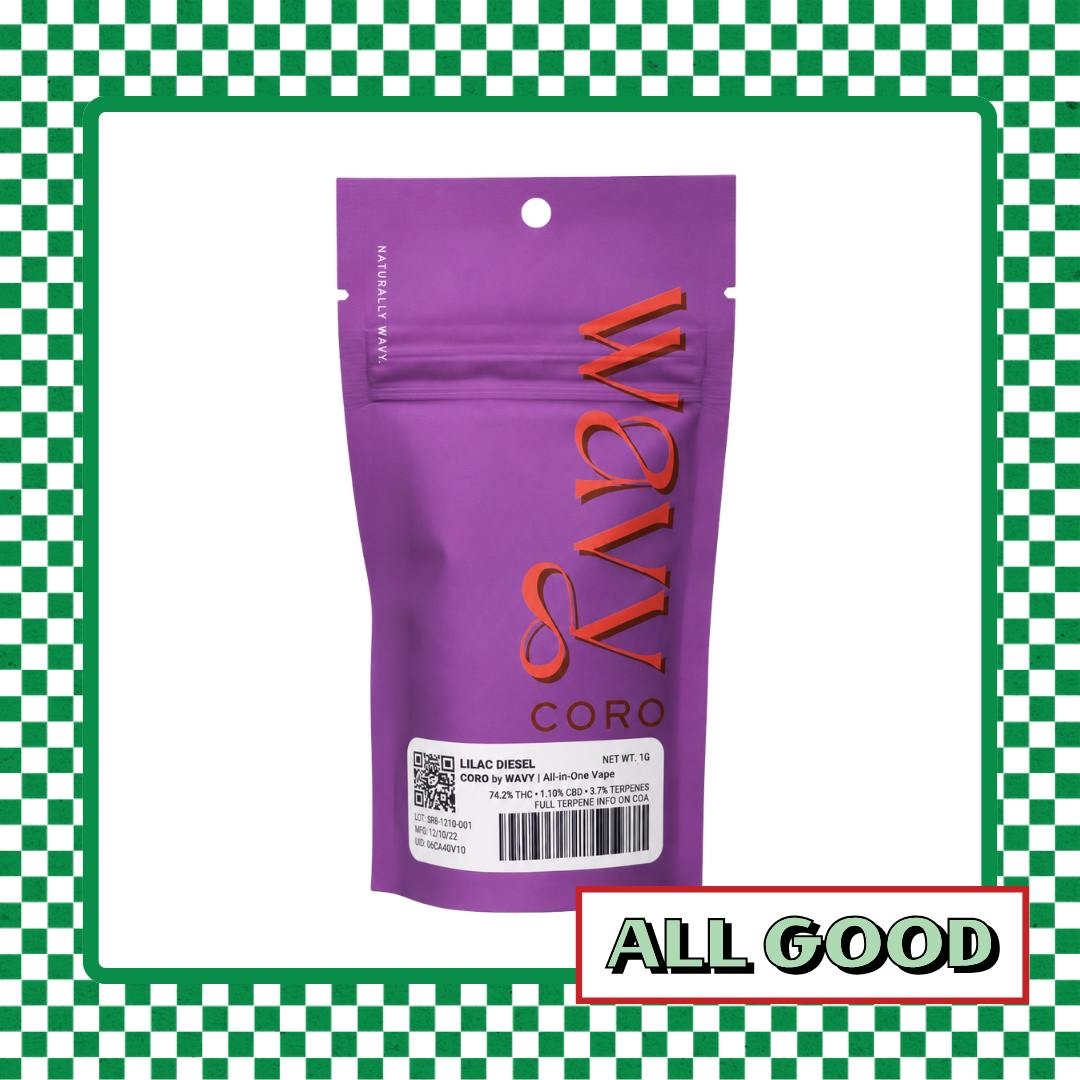 Wavy | Lilac Diesel | AIO Vape | Hybrid | 1g