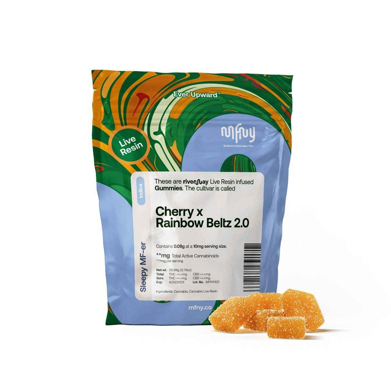 MFNY | Cherry x Rainbow Beltz 2.0 Live Resin Gummies | 8 pk