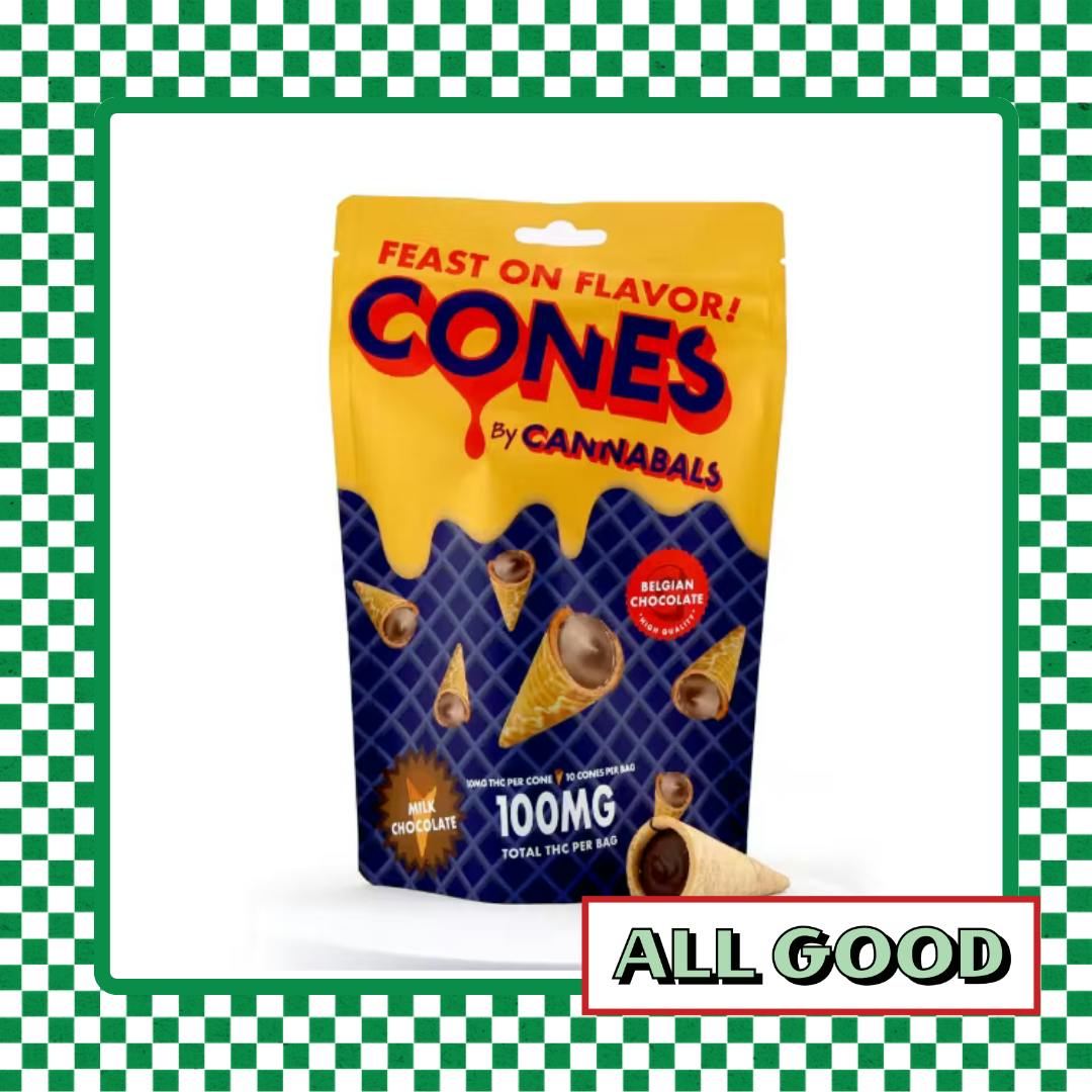 Cannabals | Milk Chocolate Cones | 100mg