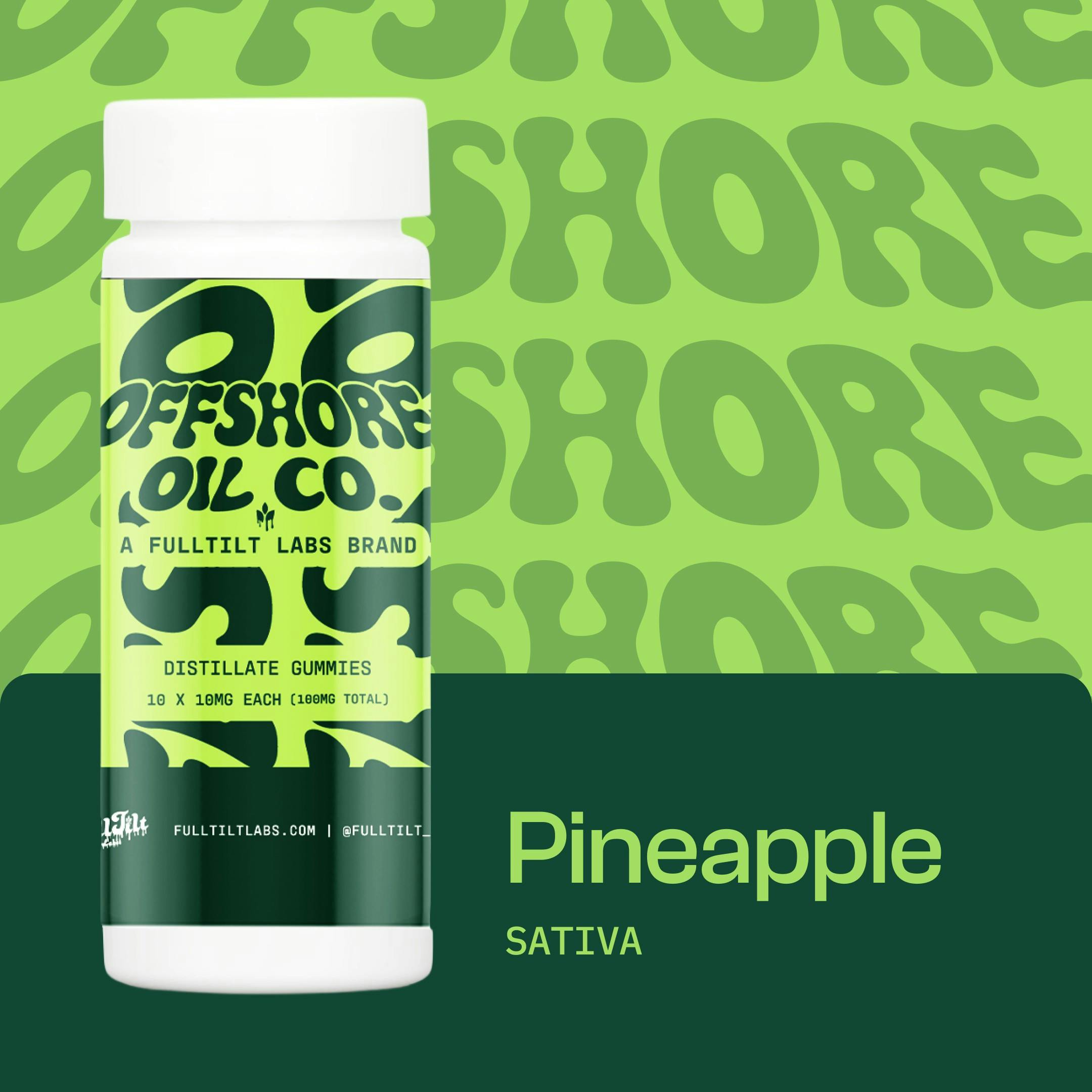 PINEAPPLE | 10PK | GUMMIES - 100mg | Edibles | OFFSHORE OIL | at
