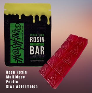 KIWI WATERMELON FLOW | 10PC | HASH ROSIN GUMMY BAR