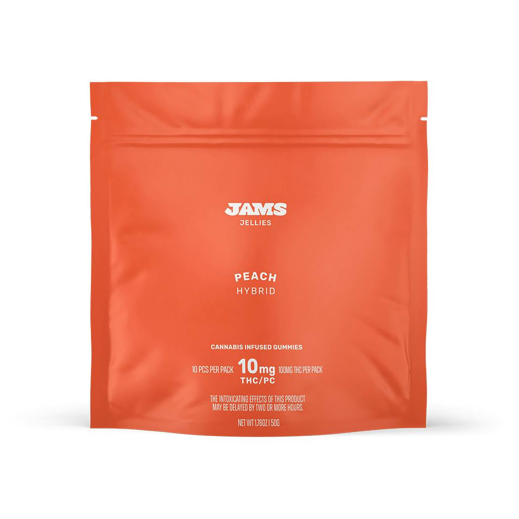 PEACH | 10 PACK - 100mg | Edibles | JAMS | at Nirvana
